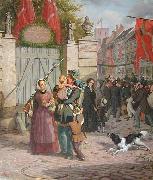 david monies Soldaternes indtog i Kobenhavn 1849 Spain oil painting artist